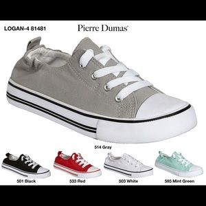 Pierre Dumas slip on gray sneakers size 8. NIB